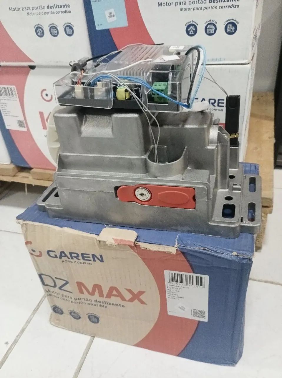Motor para portão Garen DZ Max TSI 1/3HP com instalação já inclusa, F12831-GCT - Foto 3