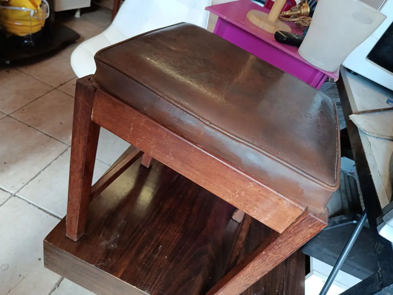Banco antigoa almofadado 