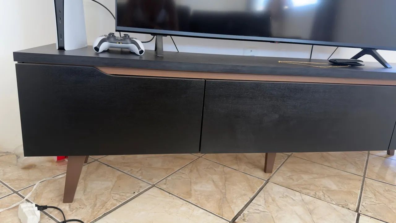 Rack Retrô Madesa Reims para TV de até 75 polegadas - Foto 5