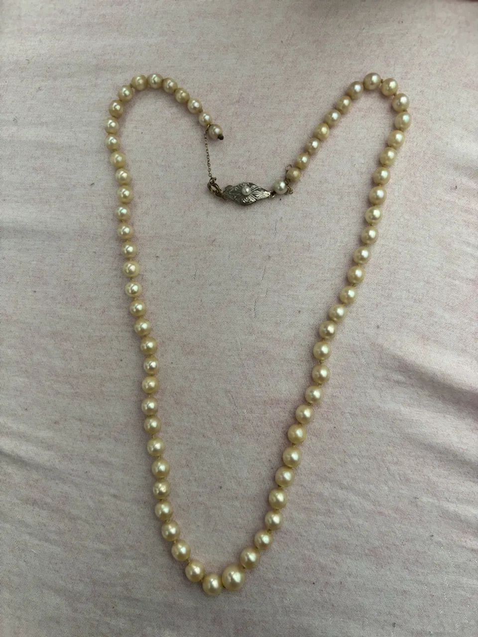 Colar de pérola e brinco  - Foto 5