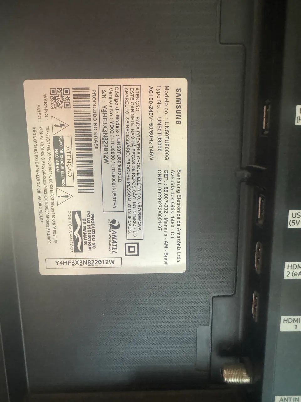 TV Samsung 50? 4k - com defeito  - Foto 3