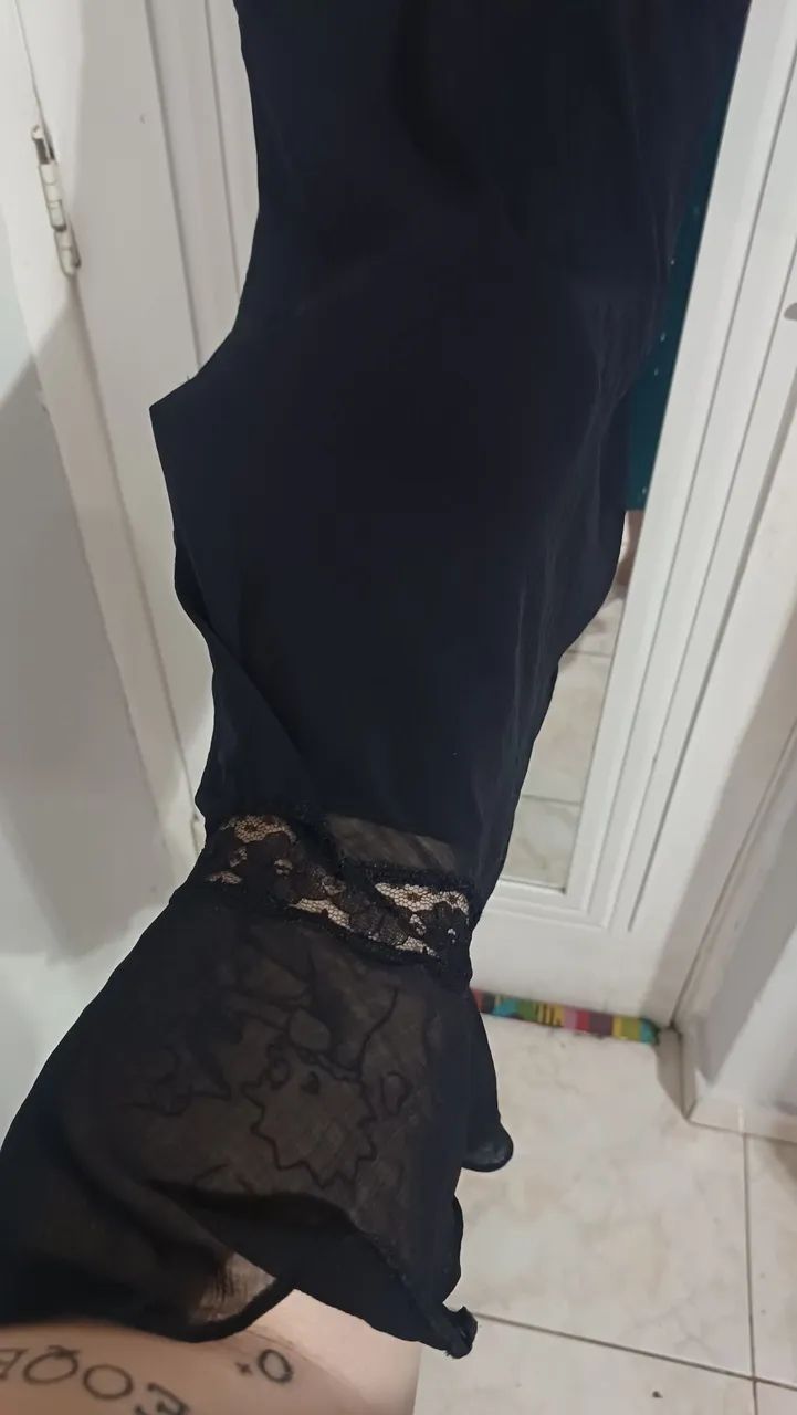 Vestido preto meia perna  - Foto 4