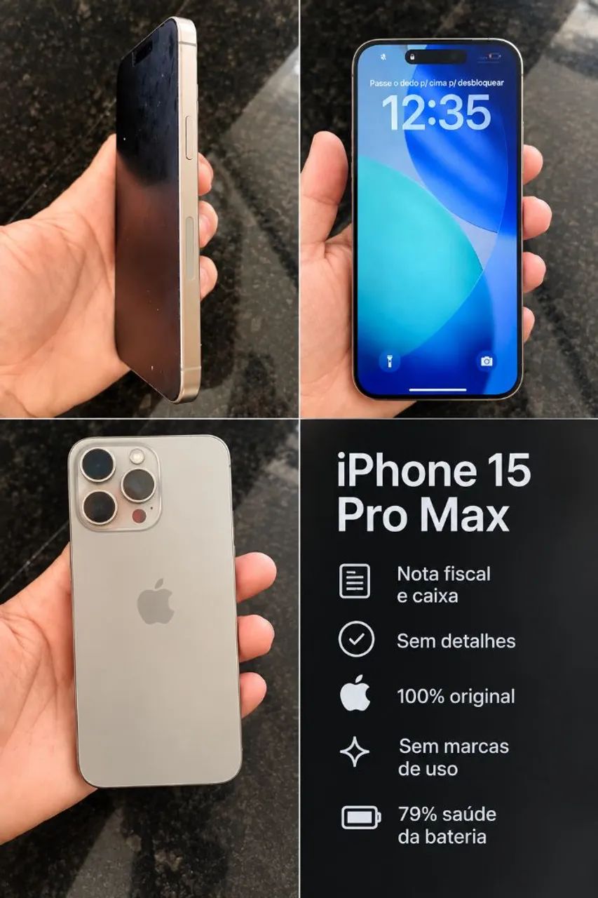 iPhone 15 pro Max - Nota fiscal e caixa 