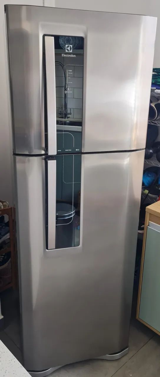 Refrigerador Electrolux Frost Free 382l DF42X Inox Usado - Foto 6