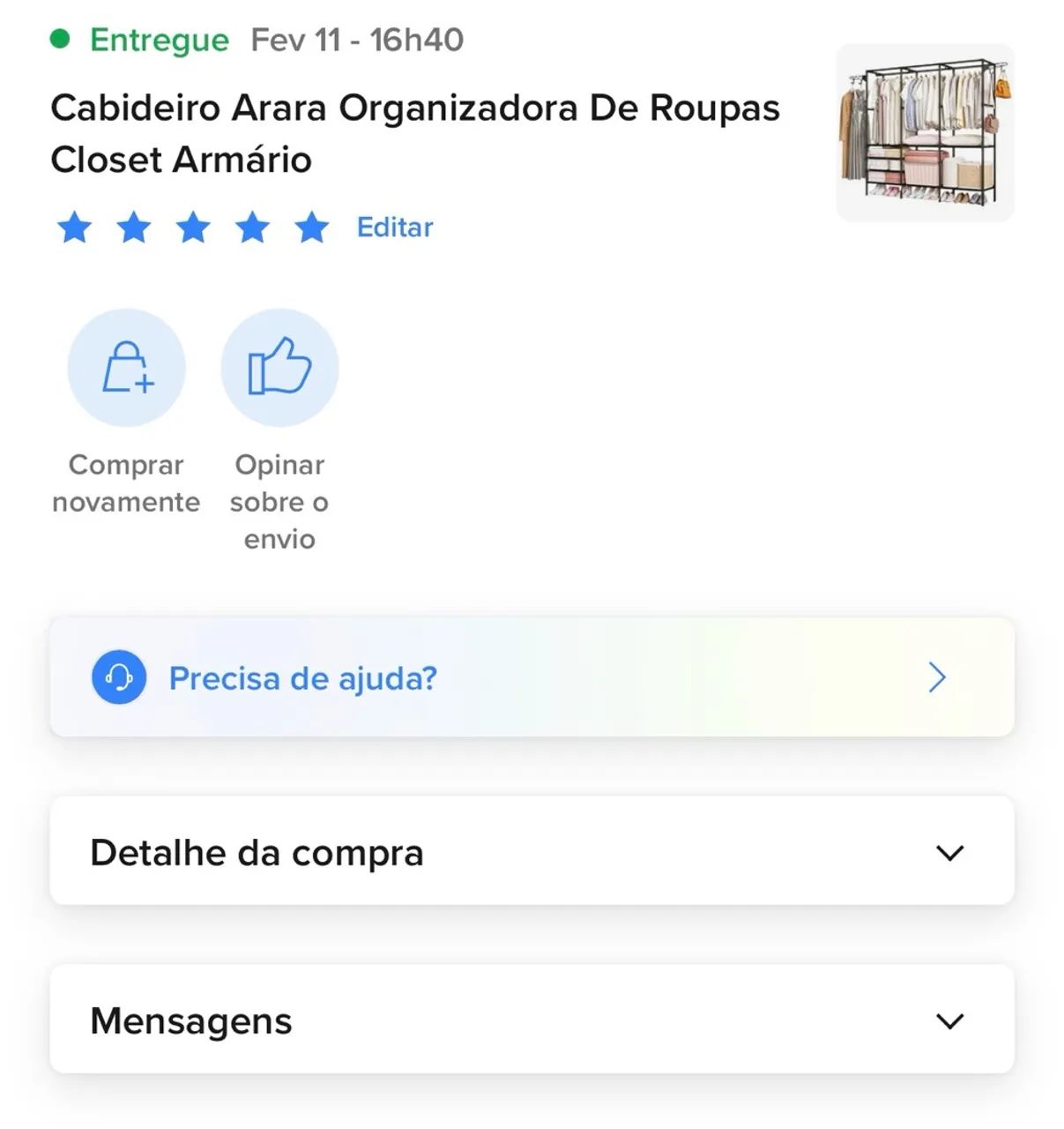 Cabideiro arara - guarda roupas novo - Foto 5