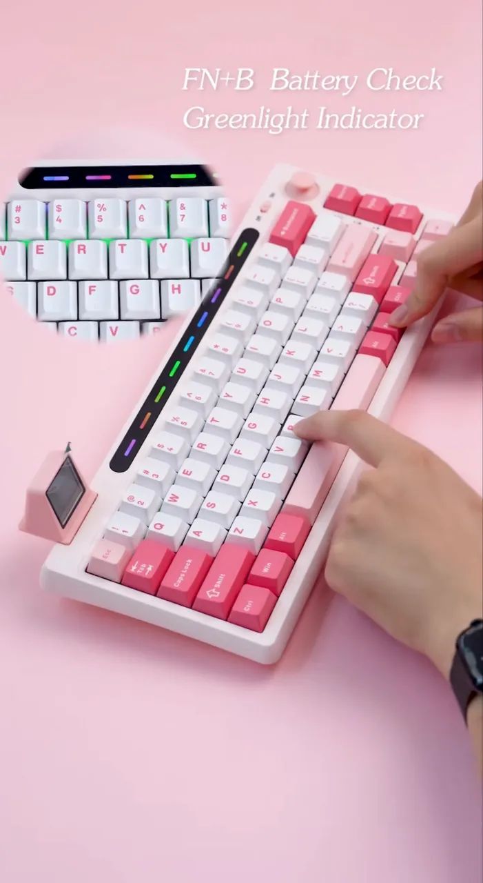 Teclado Epomaker RT65-Pink - Foto 3