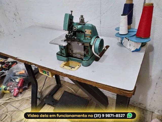 Overlock Semi Industrial Chinesinha Modelo STAR GN1-6 Completa com mesa e Motor