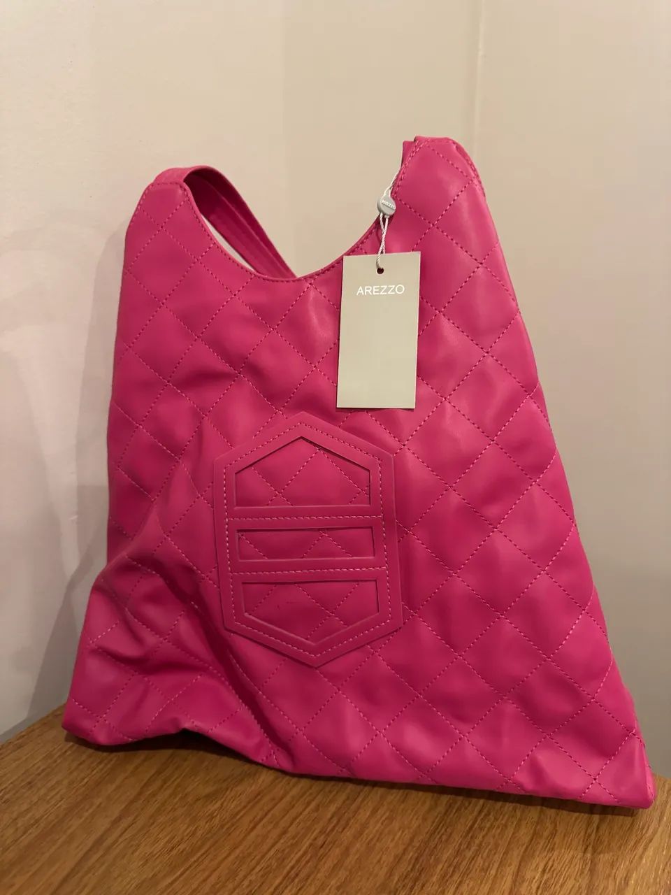 Bolsa Arezzo Hobo Grande Rosa nova 