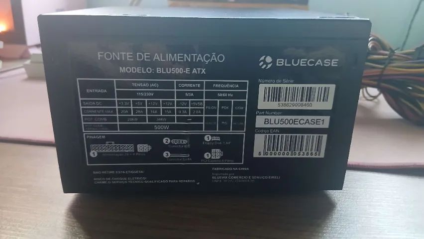 Fonte Bluecase 500w  - Foto 2