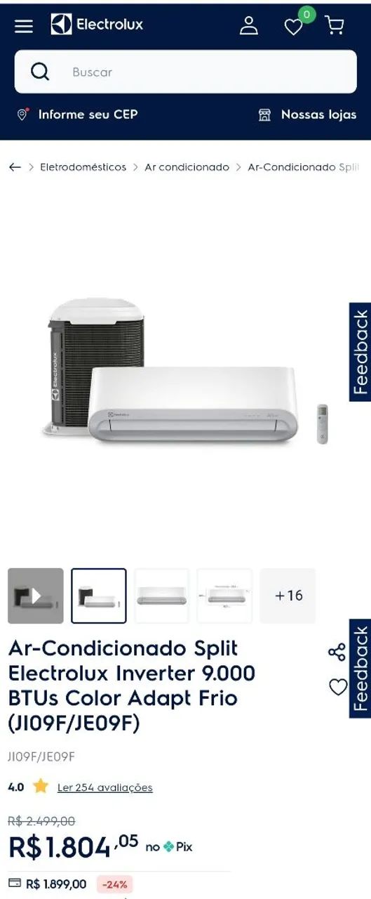 Ar condicionado - Electrolux 