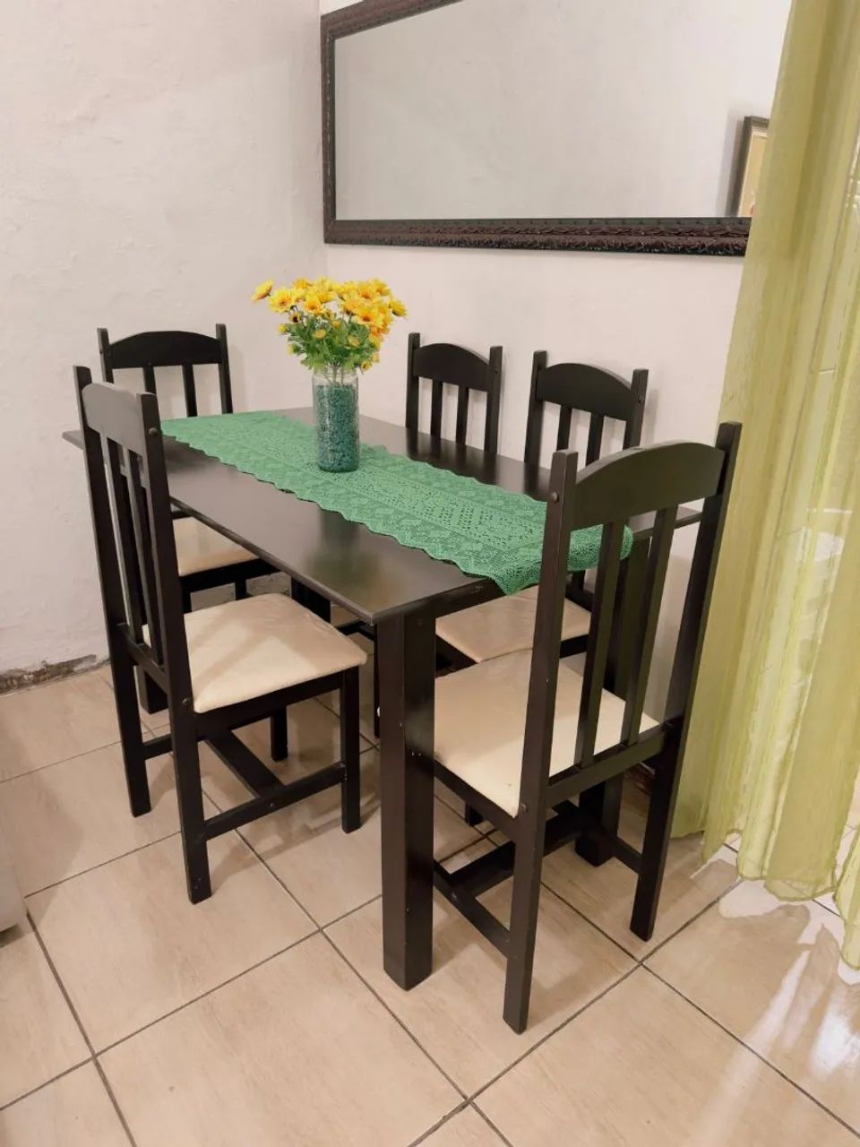 Mesa com 6 cadeiras esrado de novo - Foto 2