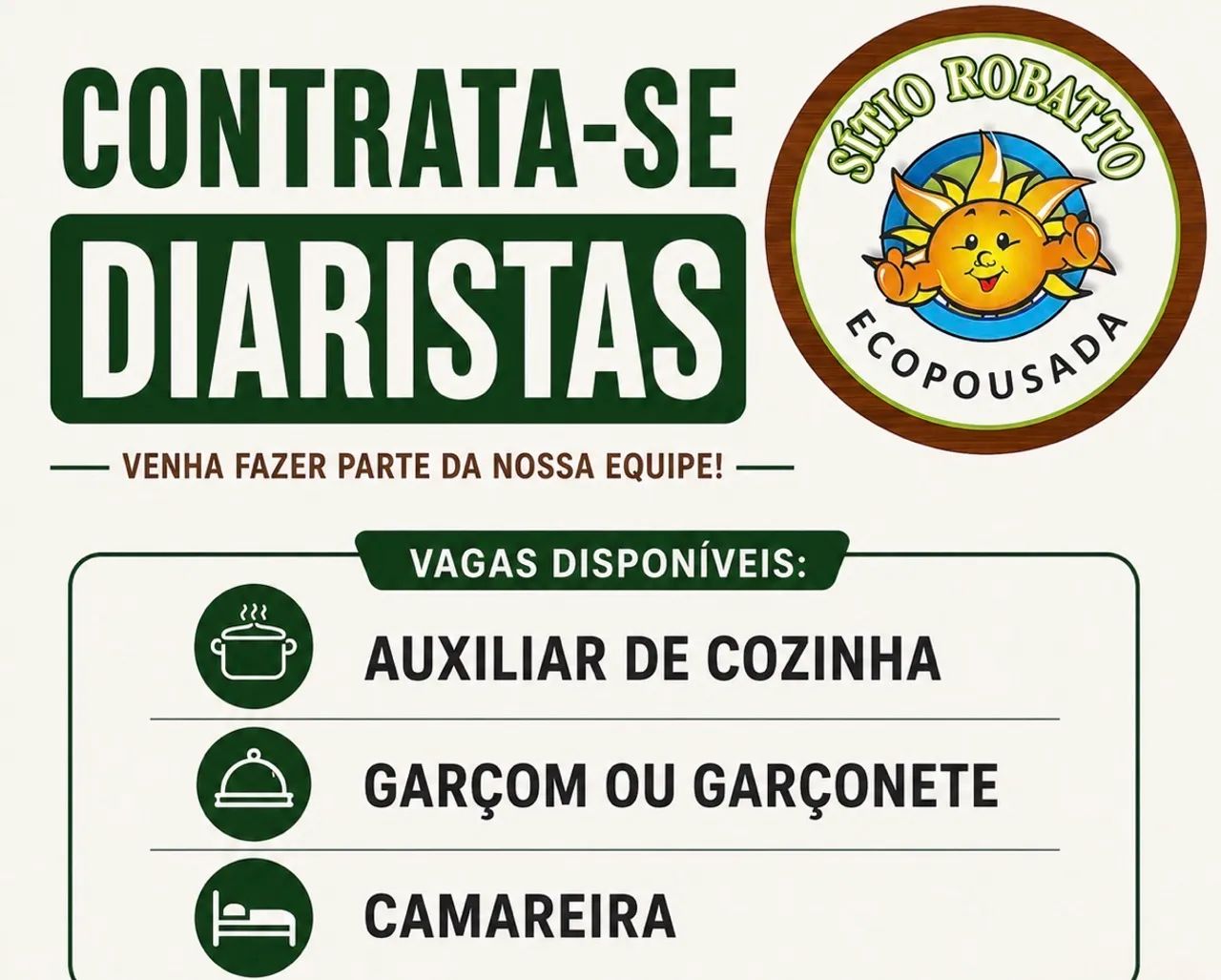 Contrata-se Diaristas
