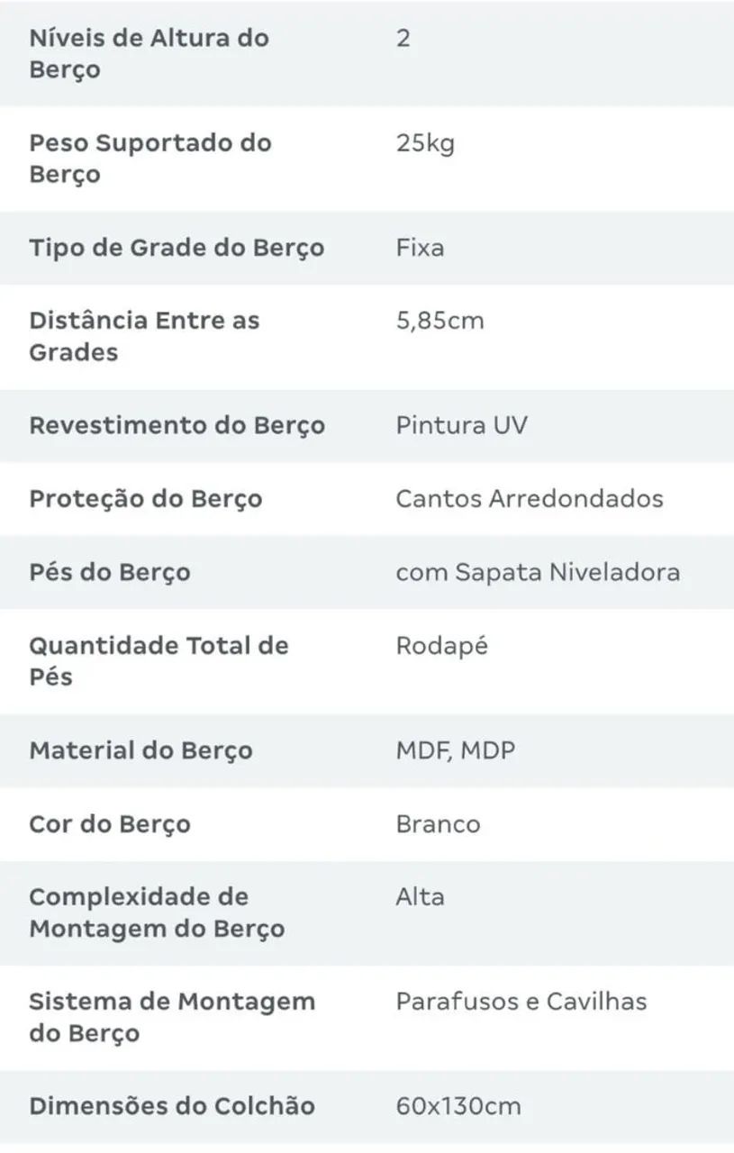 Berço americano  - Foto 2