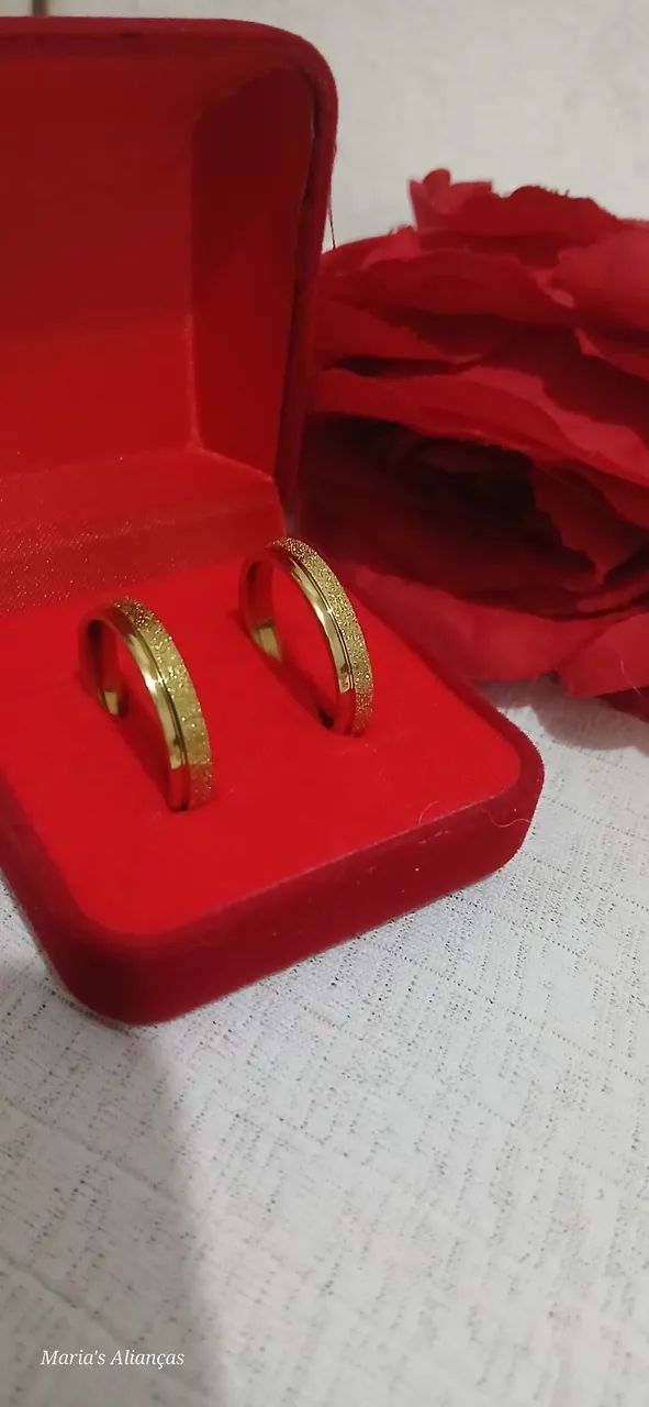 Alianças de compromisso,  namoro, noivado, casamento - Foto 6
