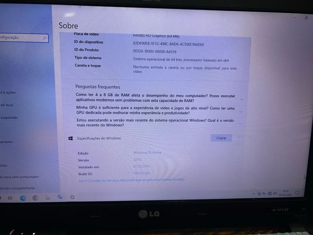  Notebook LG ? Core i3 | 4GB RAM | 377GB - Foto 4