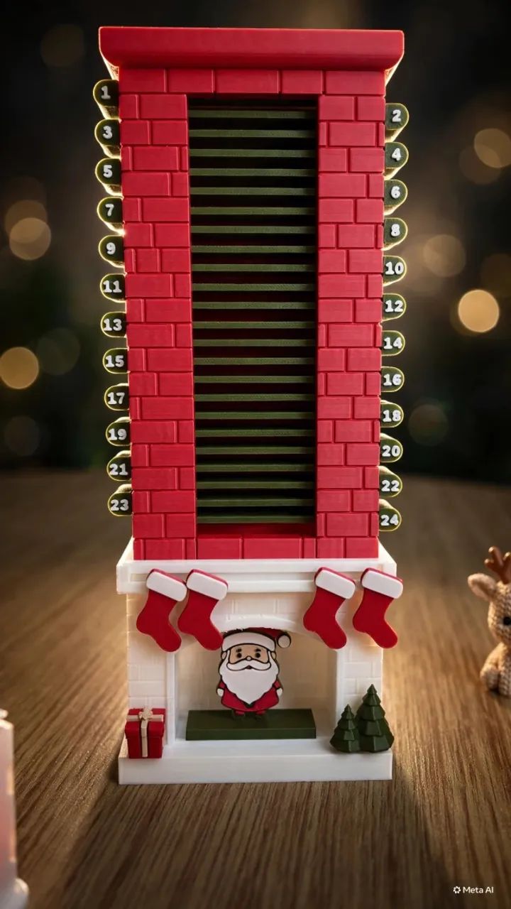 Chaminé de Natal 3D