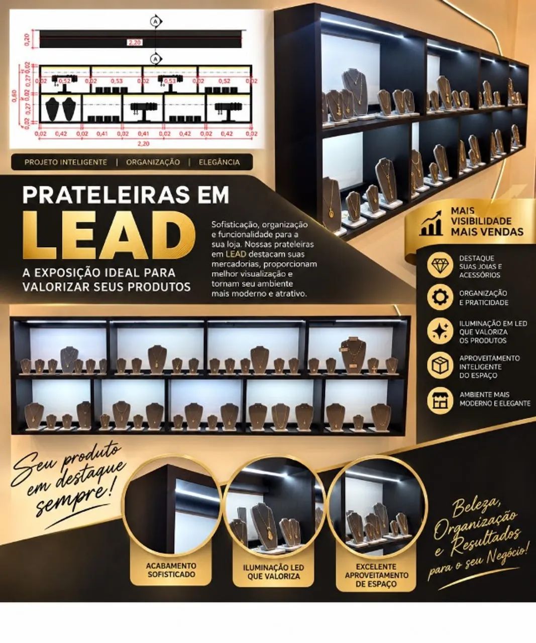 prateleiras organizadora de estoques
