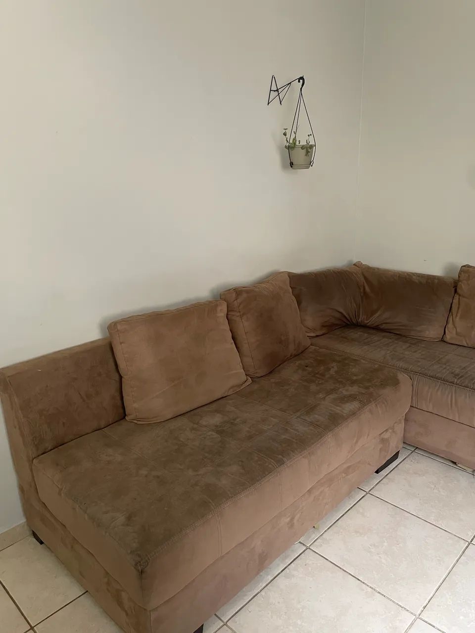 Sofá de canto 6 lugares marrom417563191521454081
