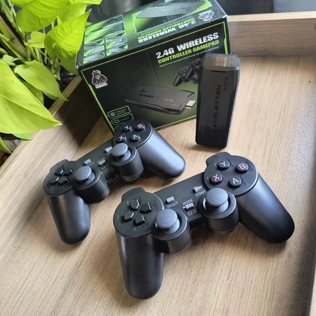Vídeo Game 4K Retrô com 2 Controles Sem Fio