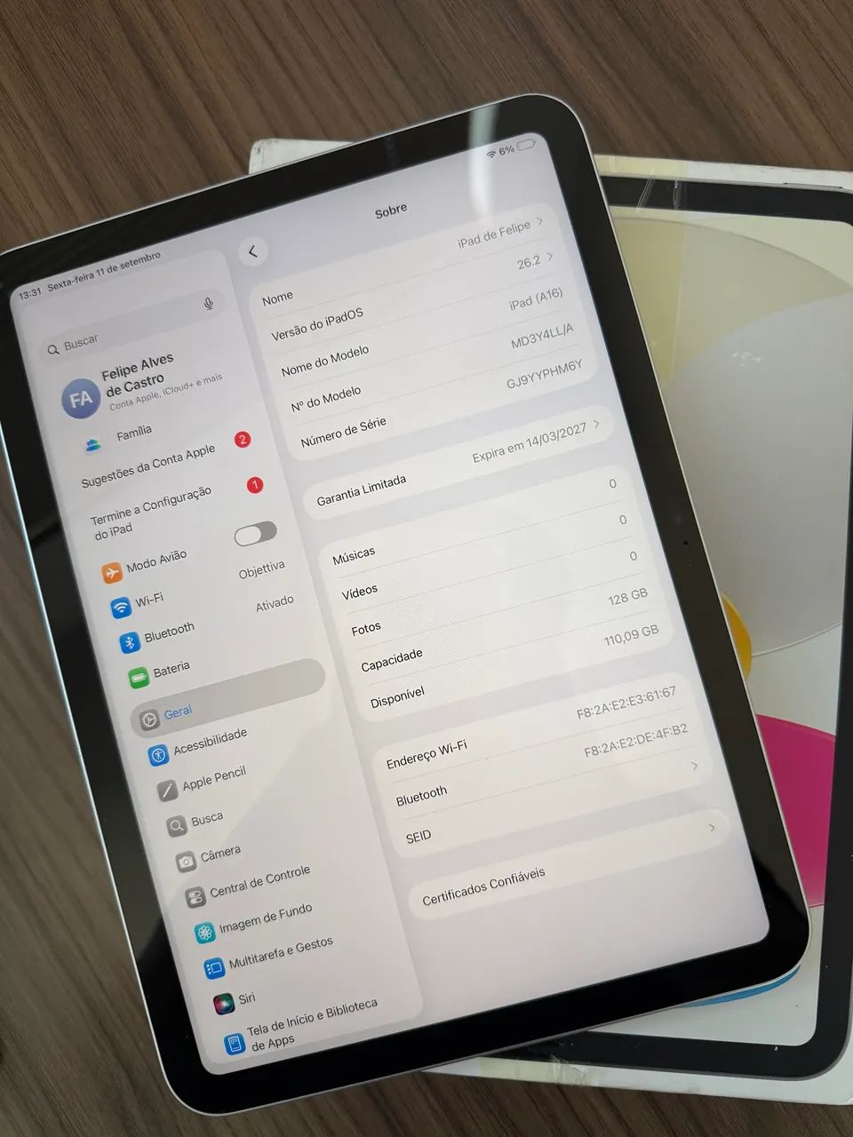 IPAD 11 (A16) 128GB SILVER - Foto 3