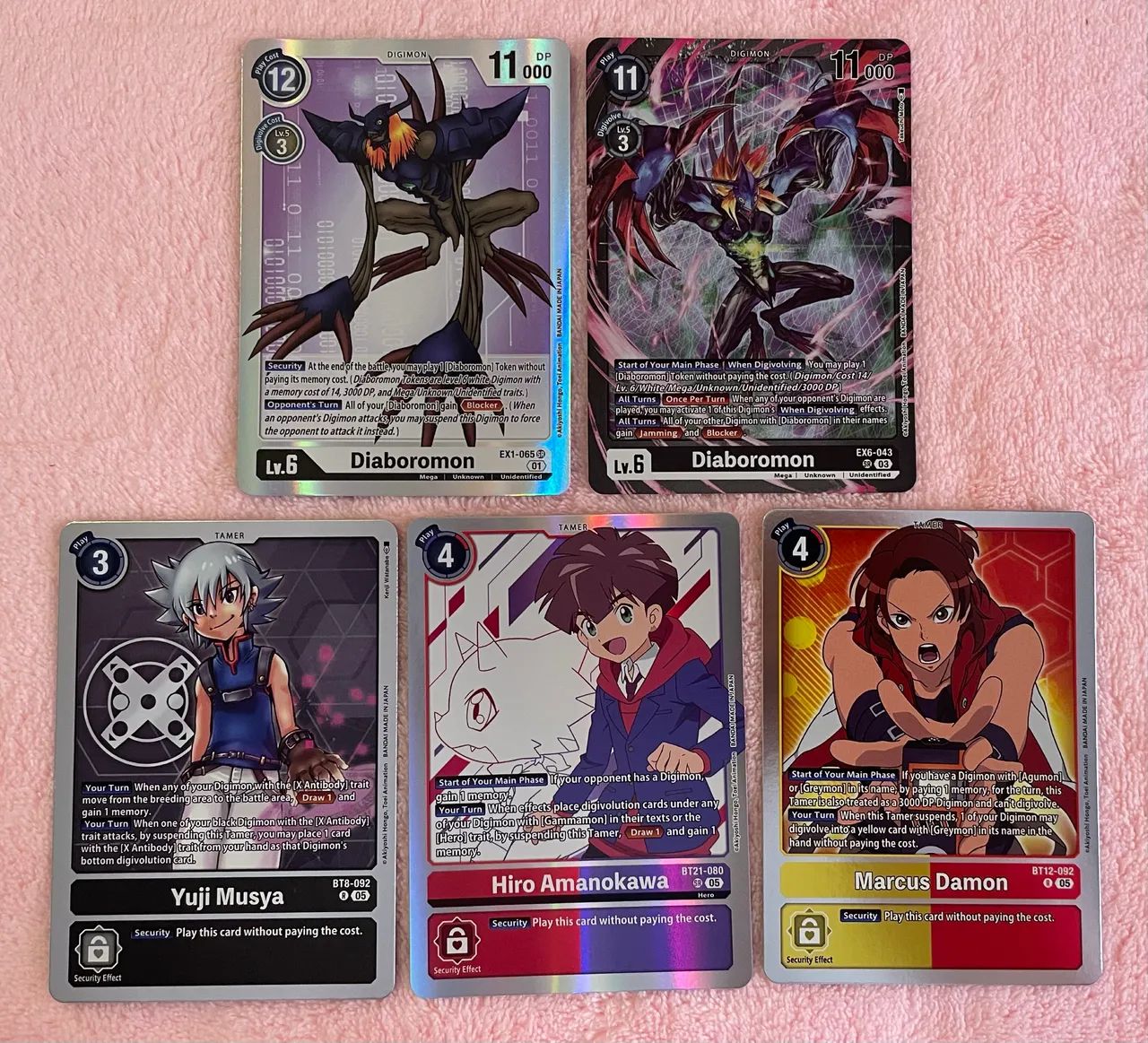 Digimon TCG Set com 5 cartas