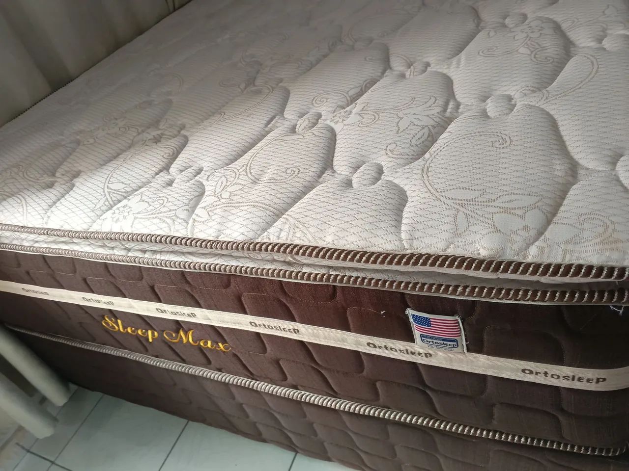 Cama casal com colchão slip Max alto e confortável - Foto 2