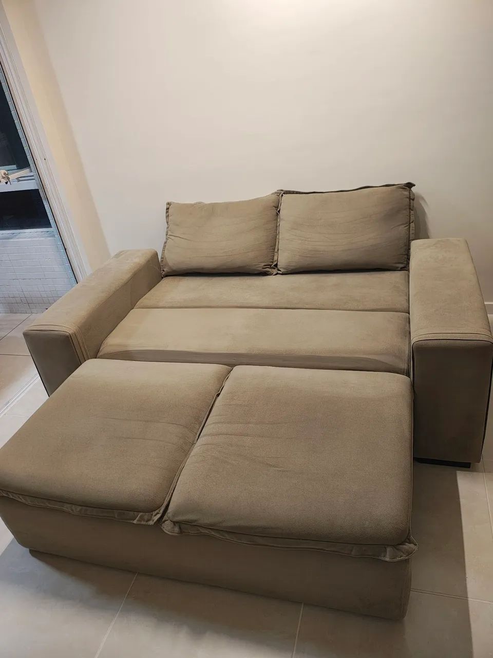 Sofá cama em Suede, oportunidade  - Foto 2