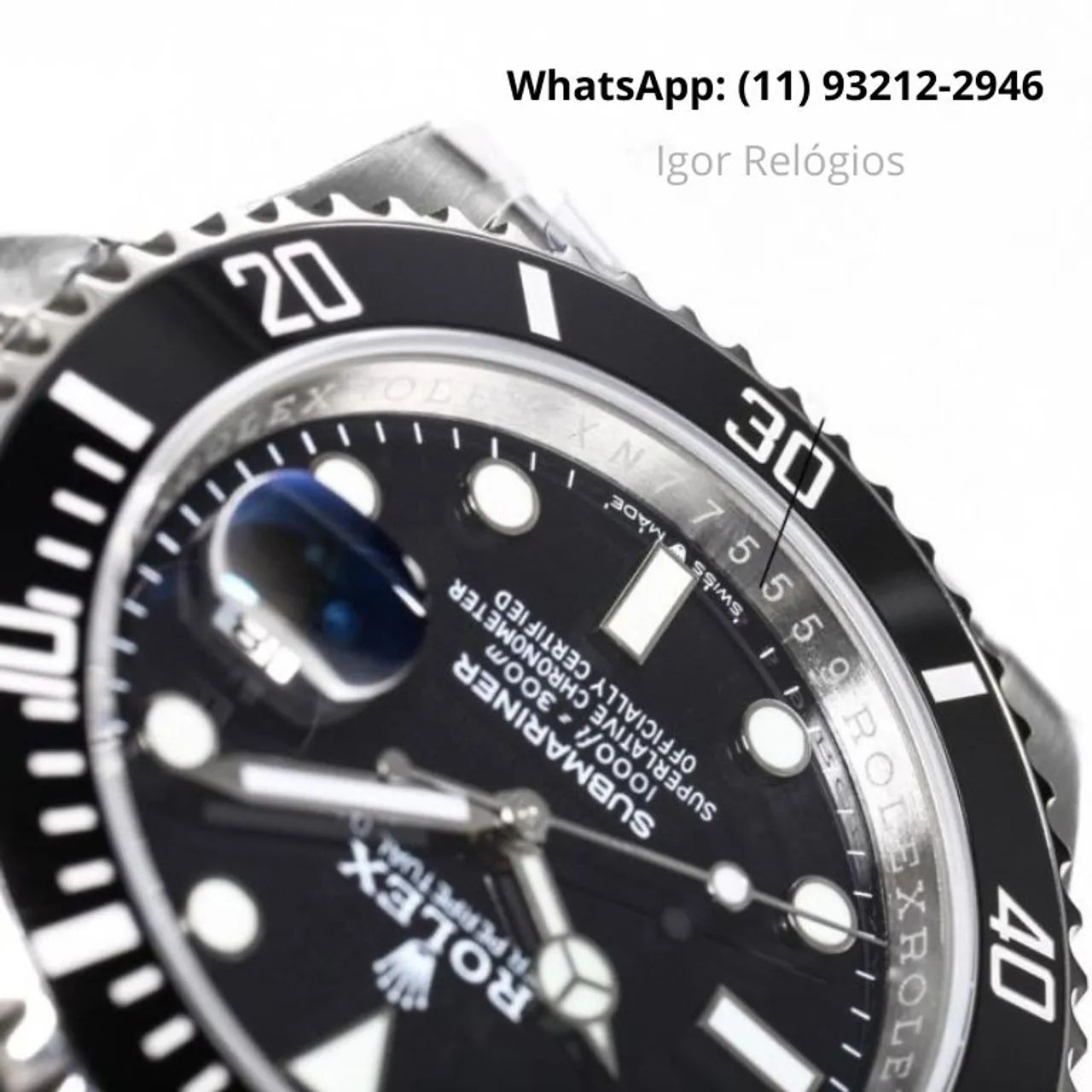 Relógio Rolex Submariner Date Black - Linha Super Clon* - Foto 2