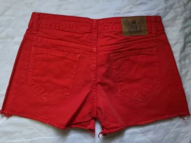 short jeans laranja com tachas costume est - Foto 2