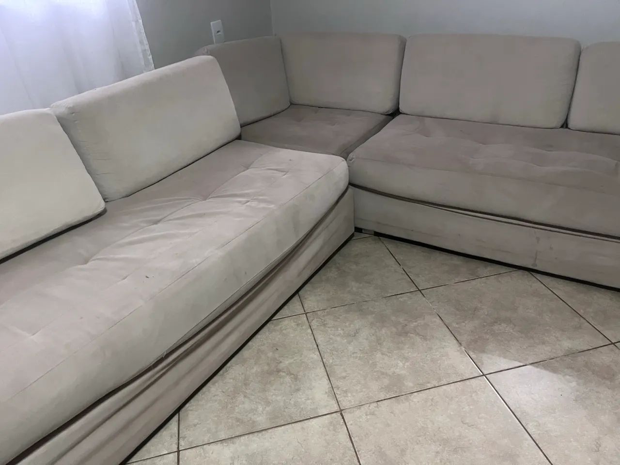 Sofa de ?L? de 5 Lugares