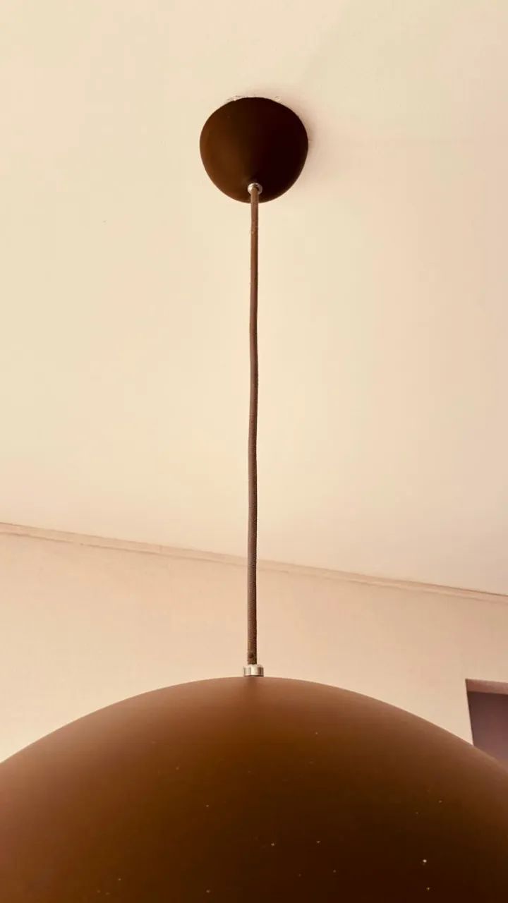 Luminária pendente marrom - Foto 3