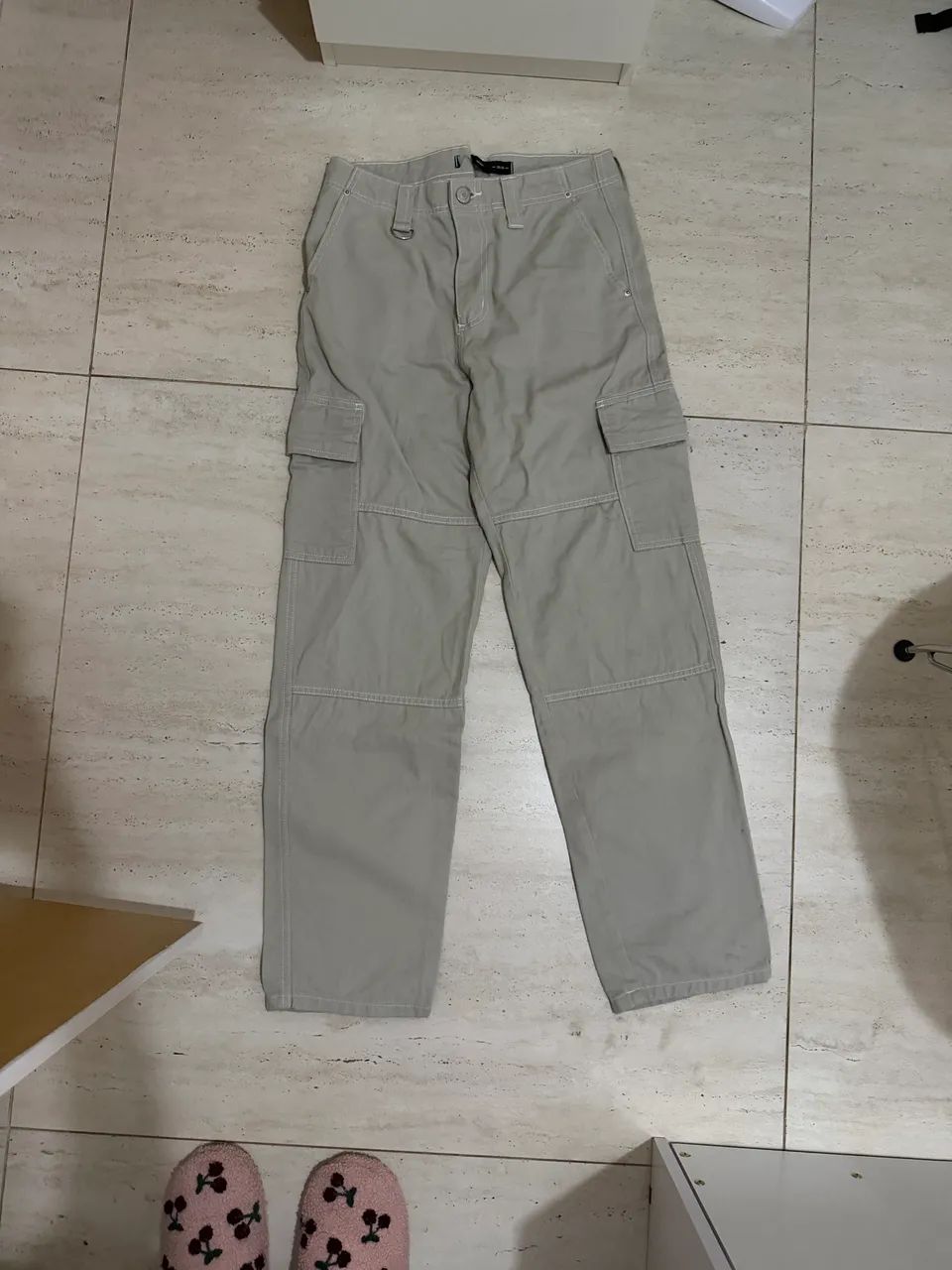 CALÇA JEANS CARGO