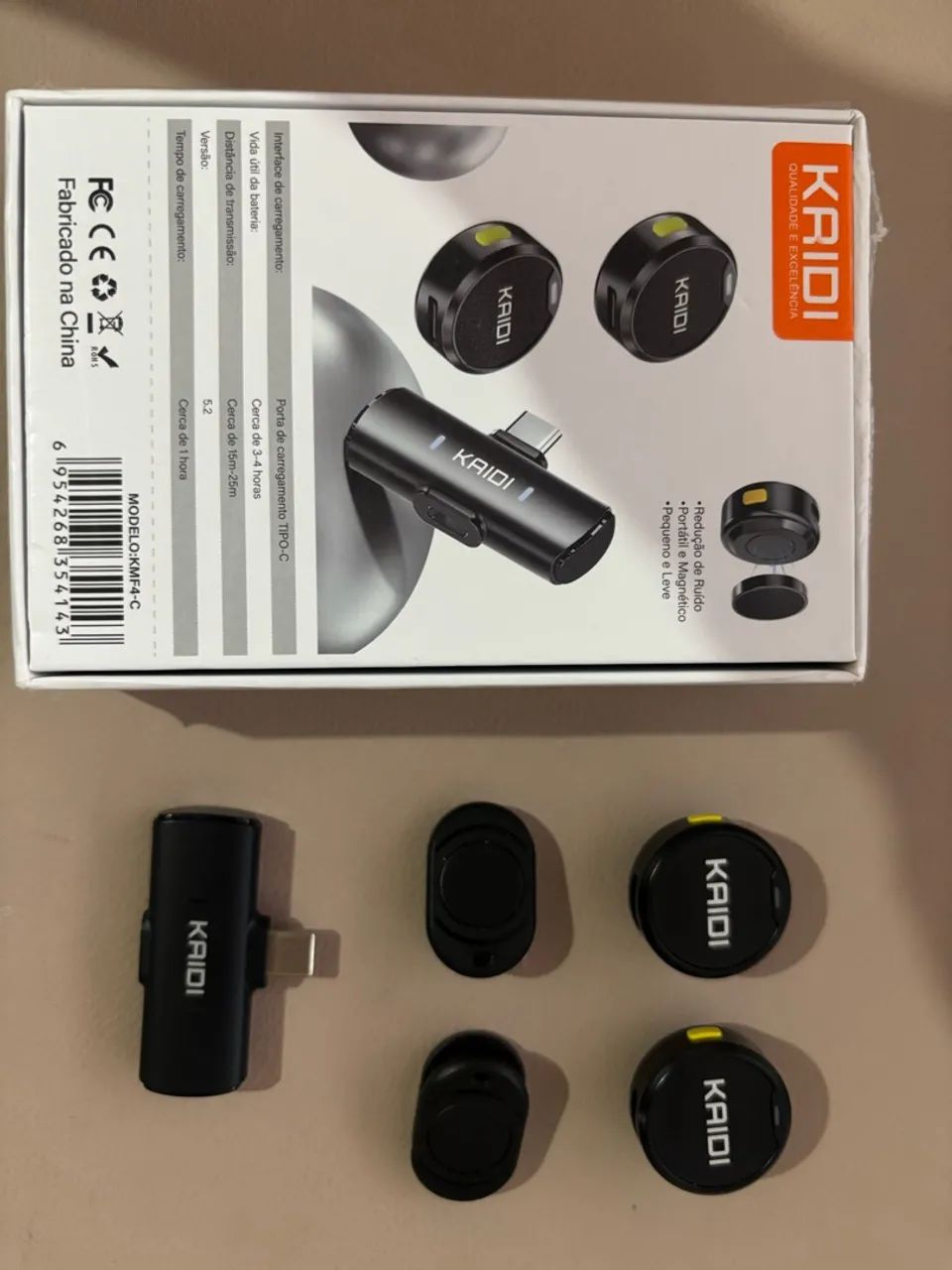 Microfone Lapela KAIDI KMF4-C - Foto 3