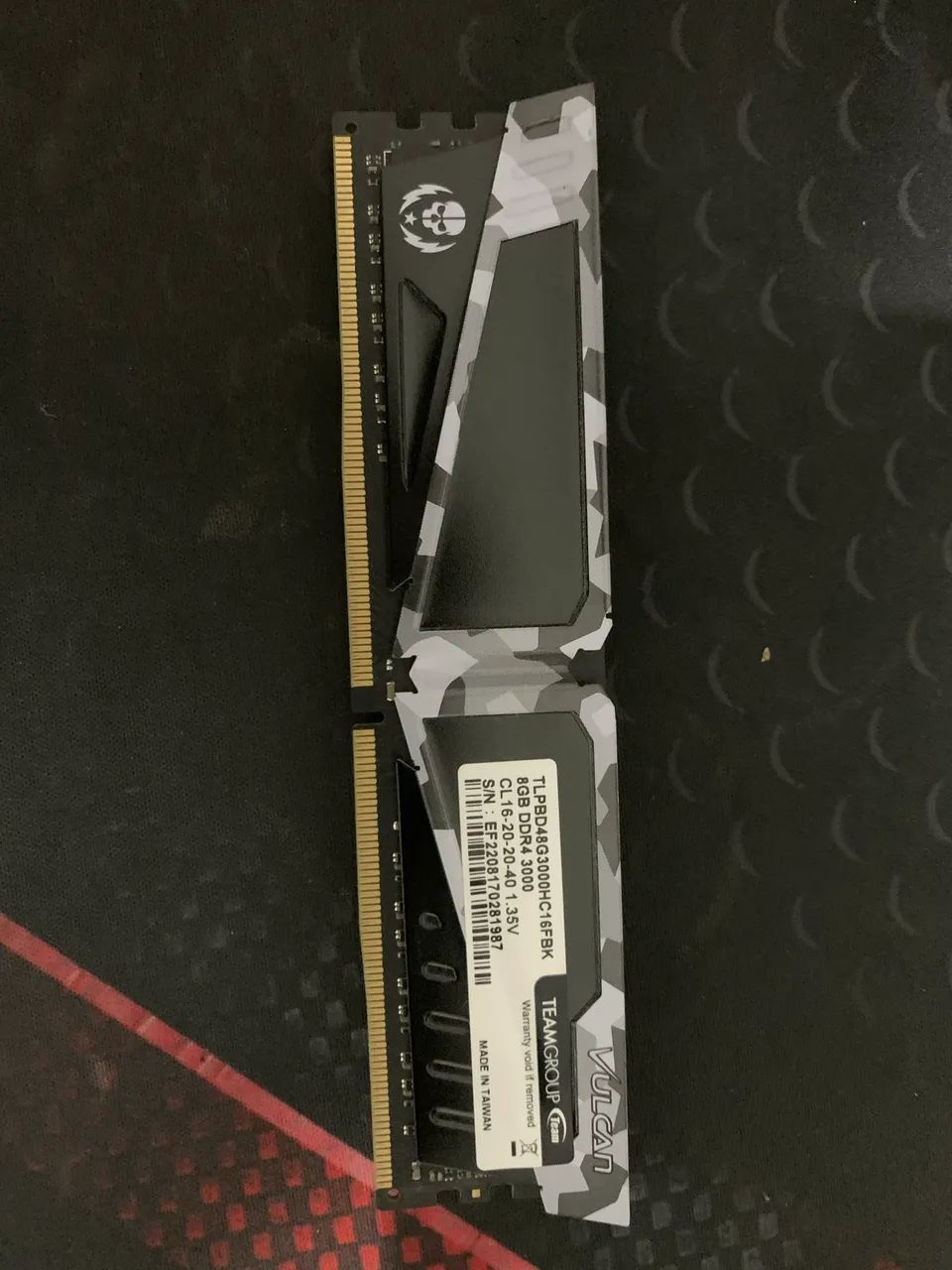 Memória RAM 8gb T-Force Vulkan