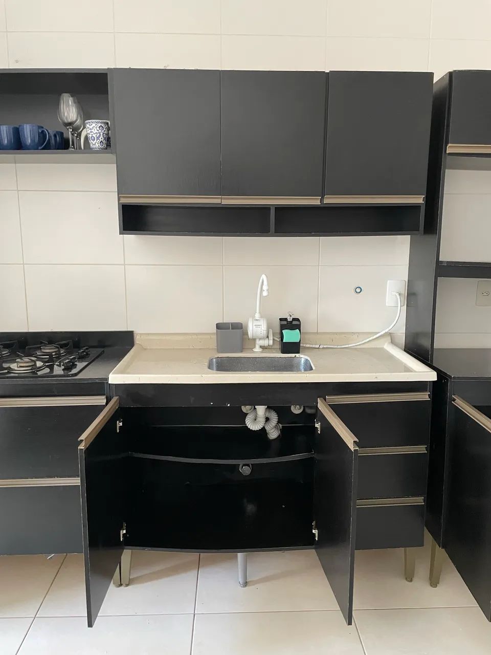 Cozinha preta completa - Foto 3