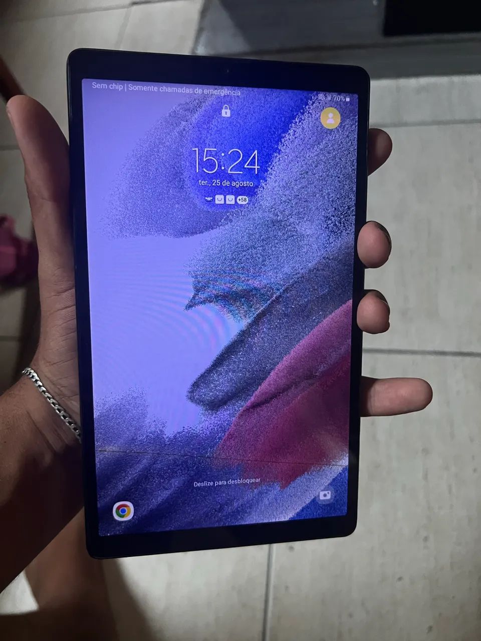 Tablet Samsung Galaxy Tab A7 Lite 8.7? ? Funciona, com Trinca na Tela - Foto 2