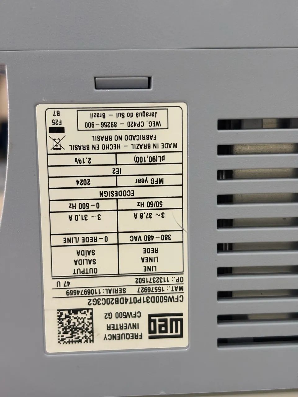 Inversor de frequência cfw500 380v 20cv + interface. - Foto 4