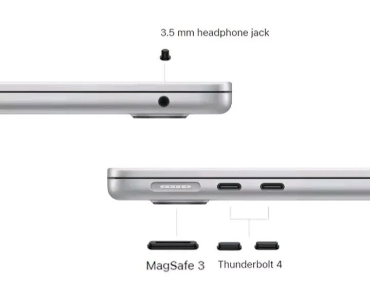 Protetor de Poeira de Silicone para Macbook Air M2 / M3 / M4 - Foto 2