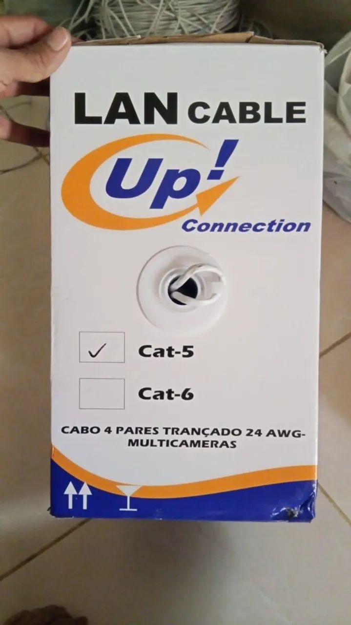 CAIXA DE CABO CAT5e ESPECIFICA PARA CFTV