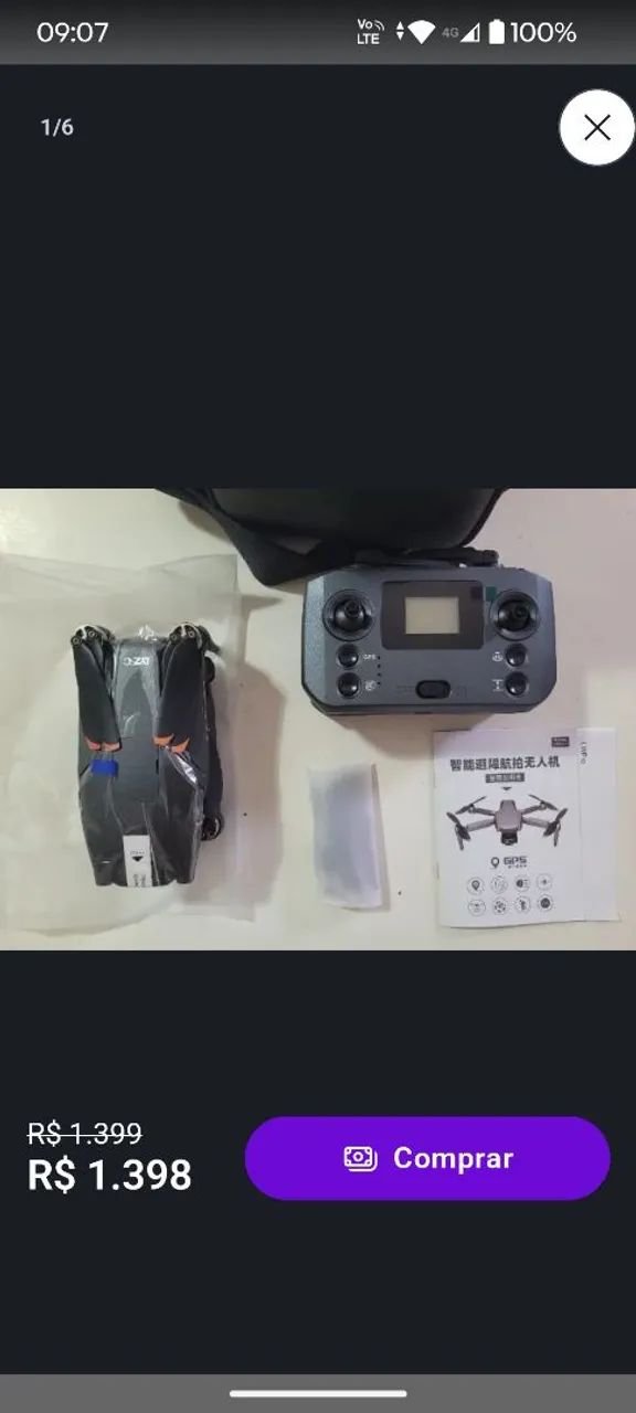 Drone L600 Pro Max gimbal 3 eixos  - Foto 4