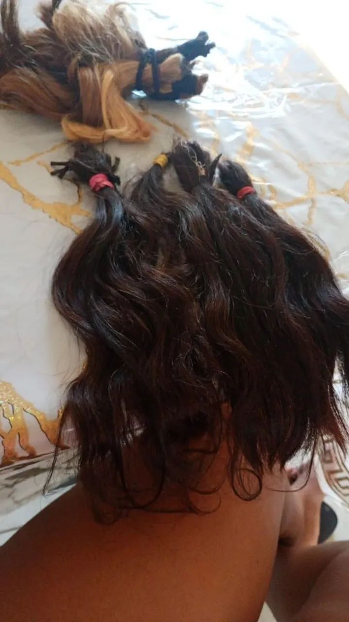 Cabelo humano ondulado 60 cm 120,00 - Foto 2