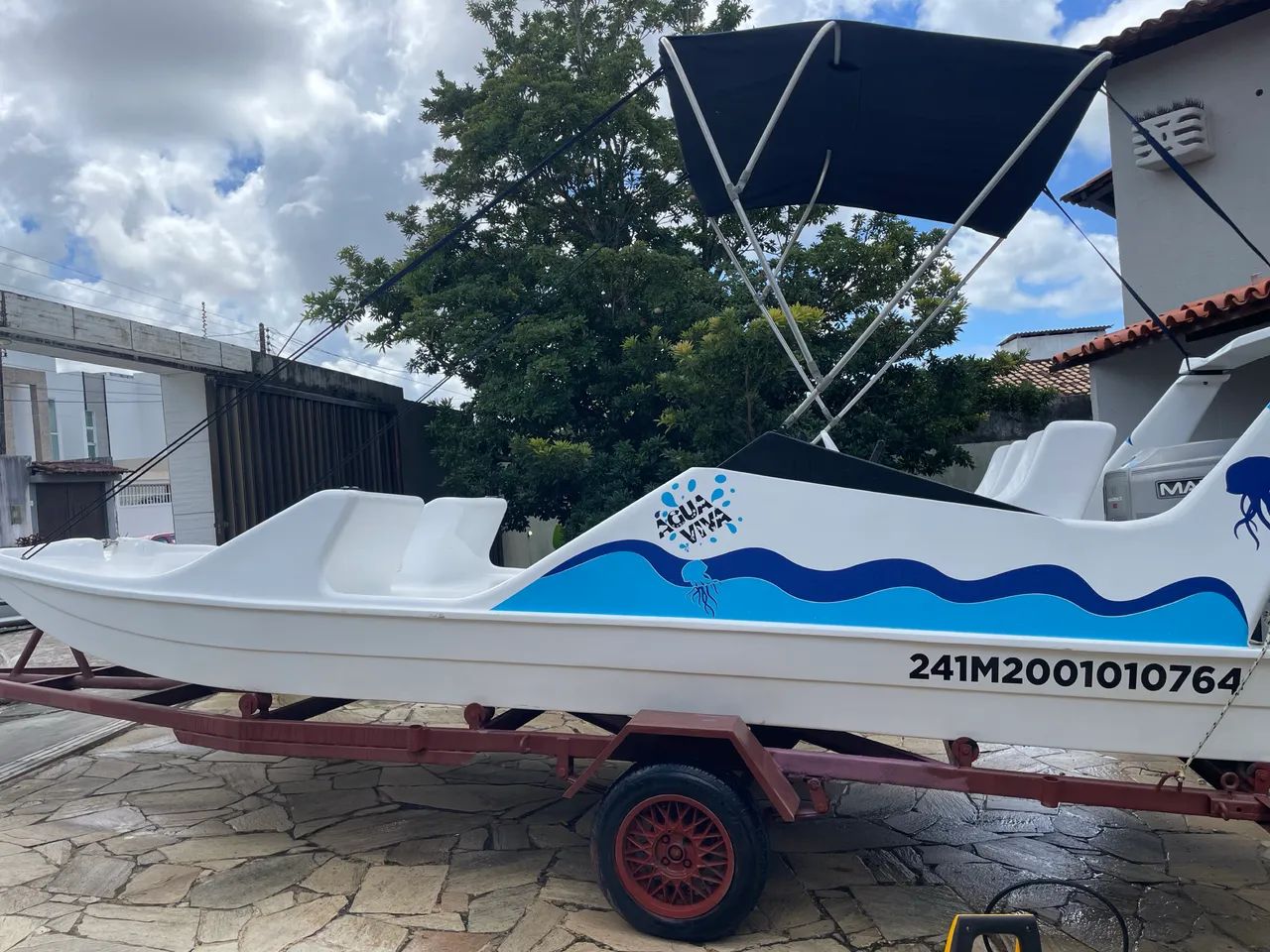 Jangada flipper 6 lugares 50hp 2t - Foto 5