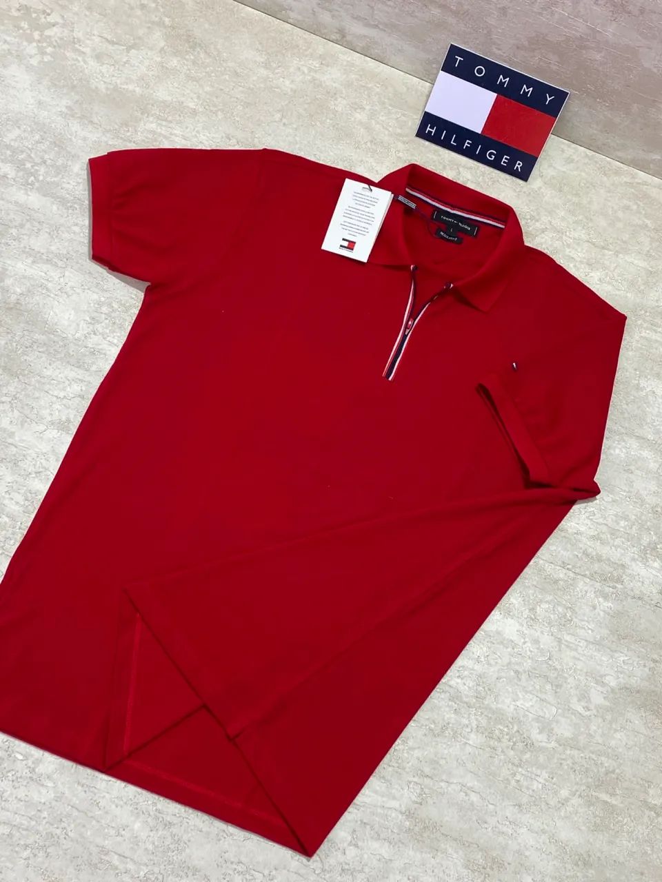 Camisa Polo Tommy Hilfiger com Meio Zíper - Foto 4