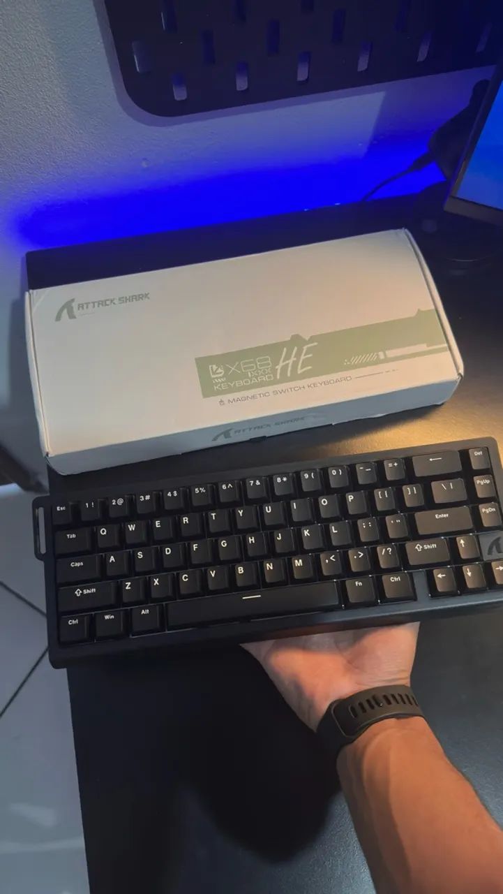 Teclado magnético Attack Shark x68he 