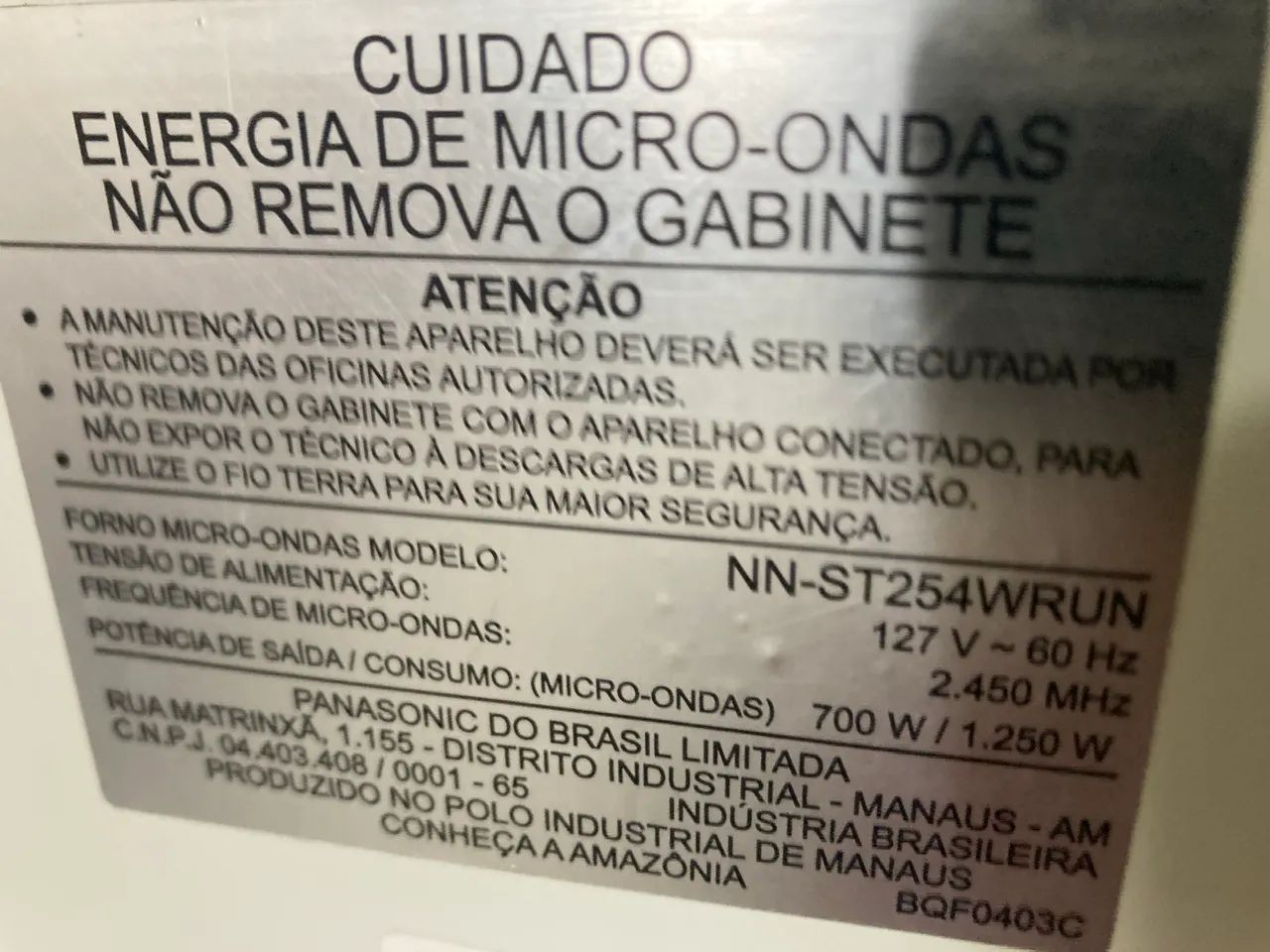 Microondas Panasonic 21 Litros  - Foto 3