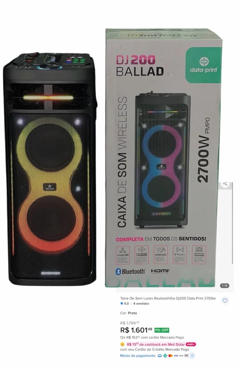 CAIXA DE SOM WIRELESS
