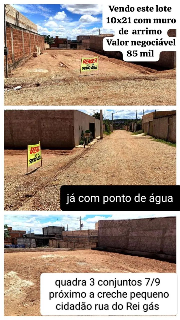 Vendo lote no morro da cruz quadra 3  