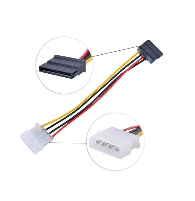 Cabo Adaptador De Força Molex Ide Para Sata - Foto 4