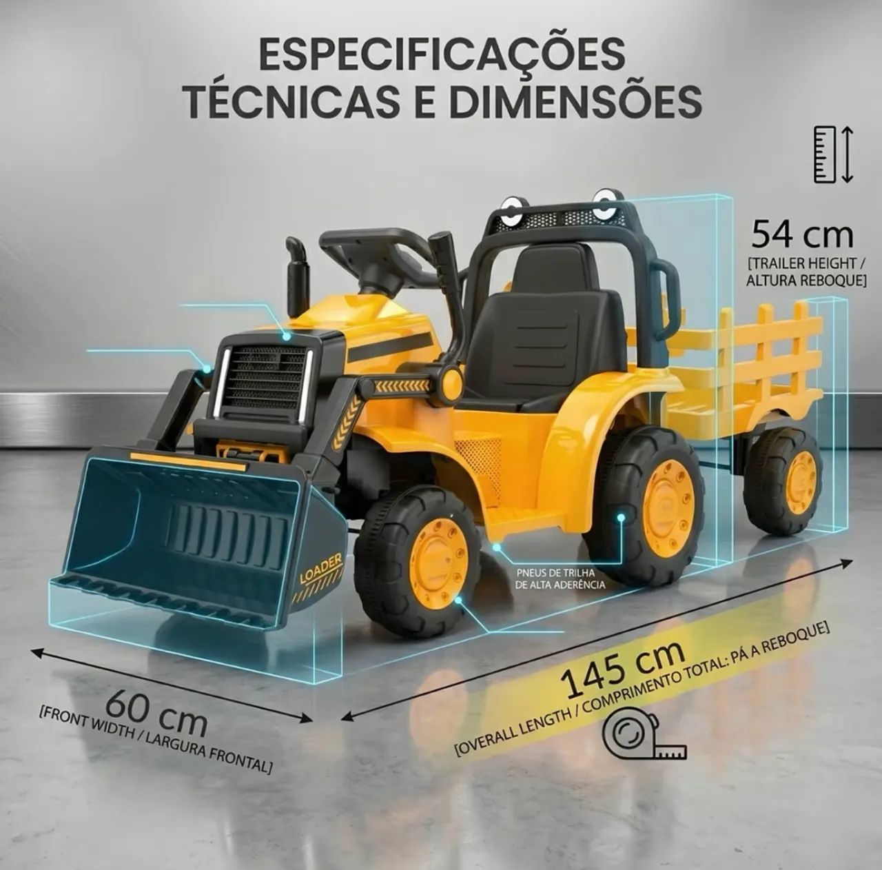 Trator elétrico infantil  - Foto 4