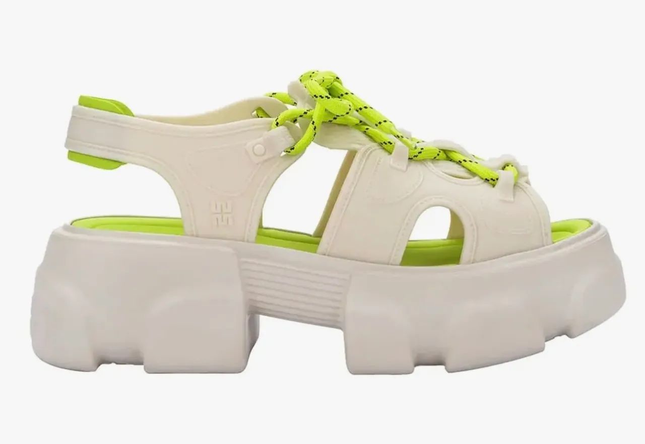 Melissa camp sandal bege e verde. - Foto 2